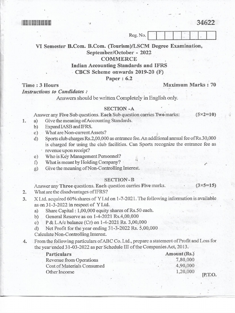 Indian Accounting Standards and IFRS | PDF