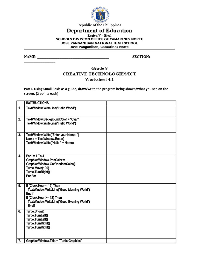 Worksheet-4 1 | PDF | Microsoft Software | Computer Programming
