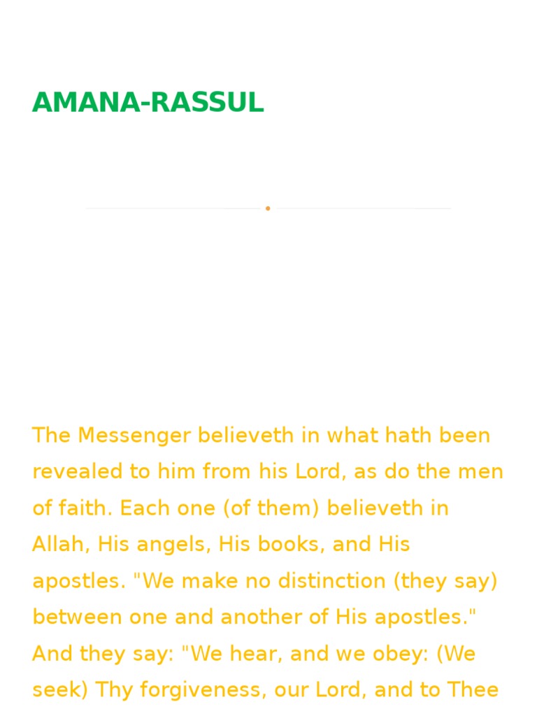 Amana Rasul: Faith and Forgiveness | PDF