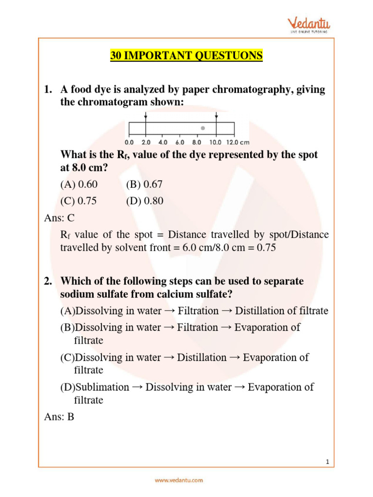 30 Key Science Questions and Answers | PDF | Chemical Compounds | Chlorine