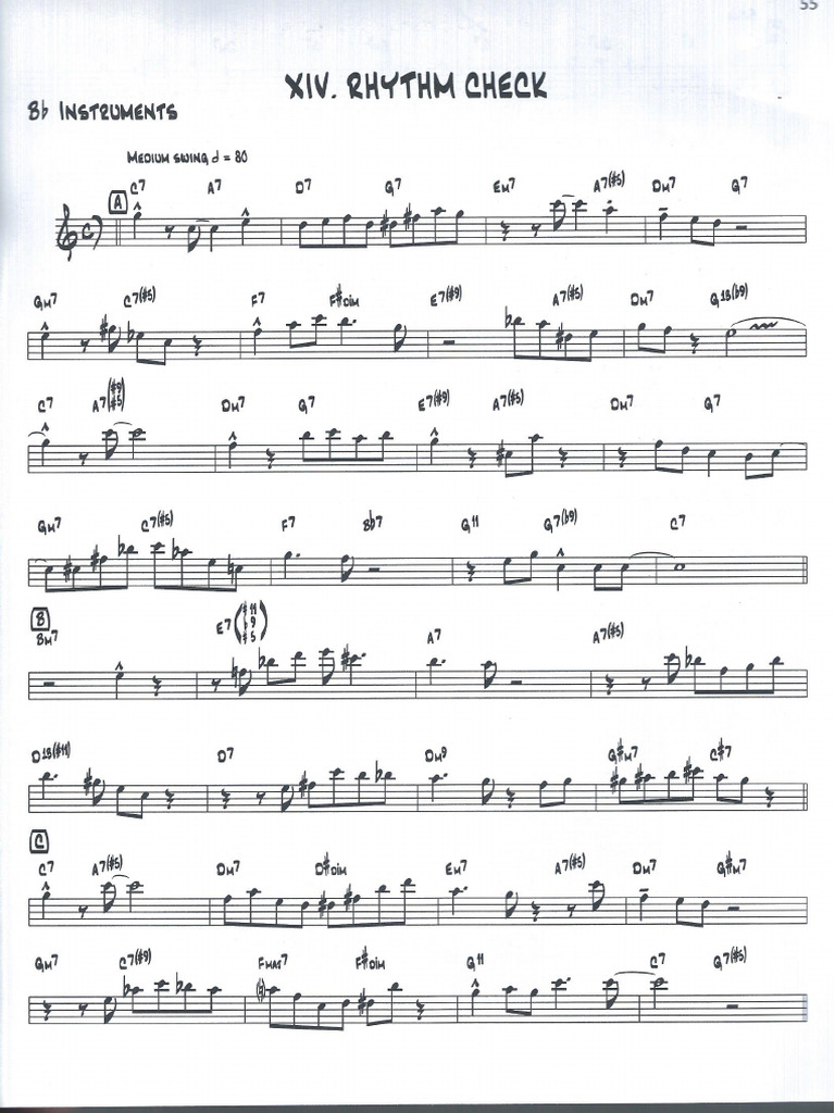 Tenor Rhythm Check | PDF