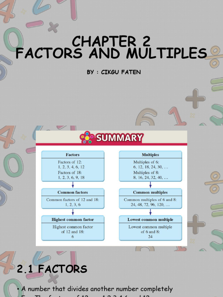Chapter 2 Form 1 Math | PDF | Arithmetic | Mathematics