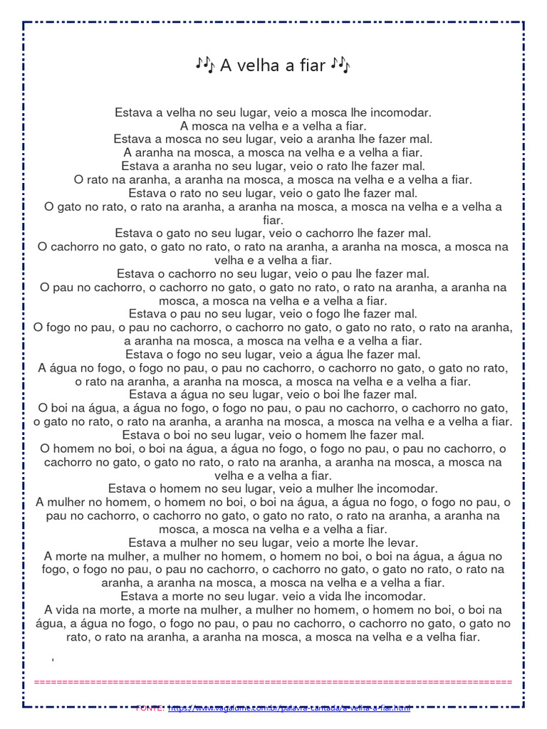 A Velha A Fiar | PDF | Pedagogia