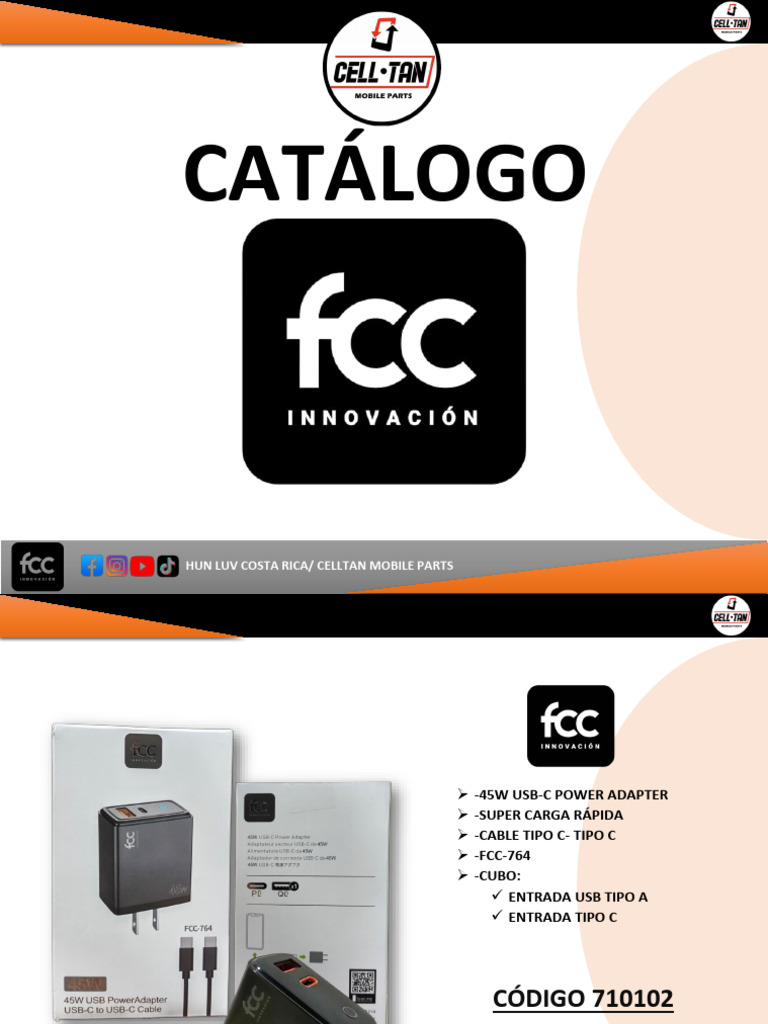 Catalogo Fcc Nuevo | Descargar gratis PDF | USB | Protocolos de capa física
