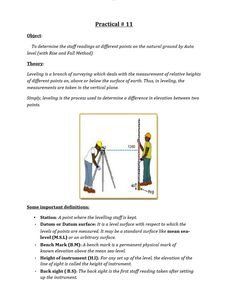 Surveying Leveling Techniques | PDF | Metrology