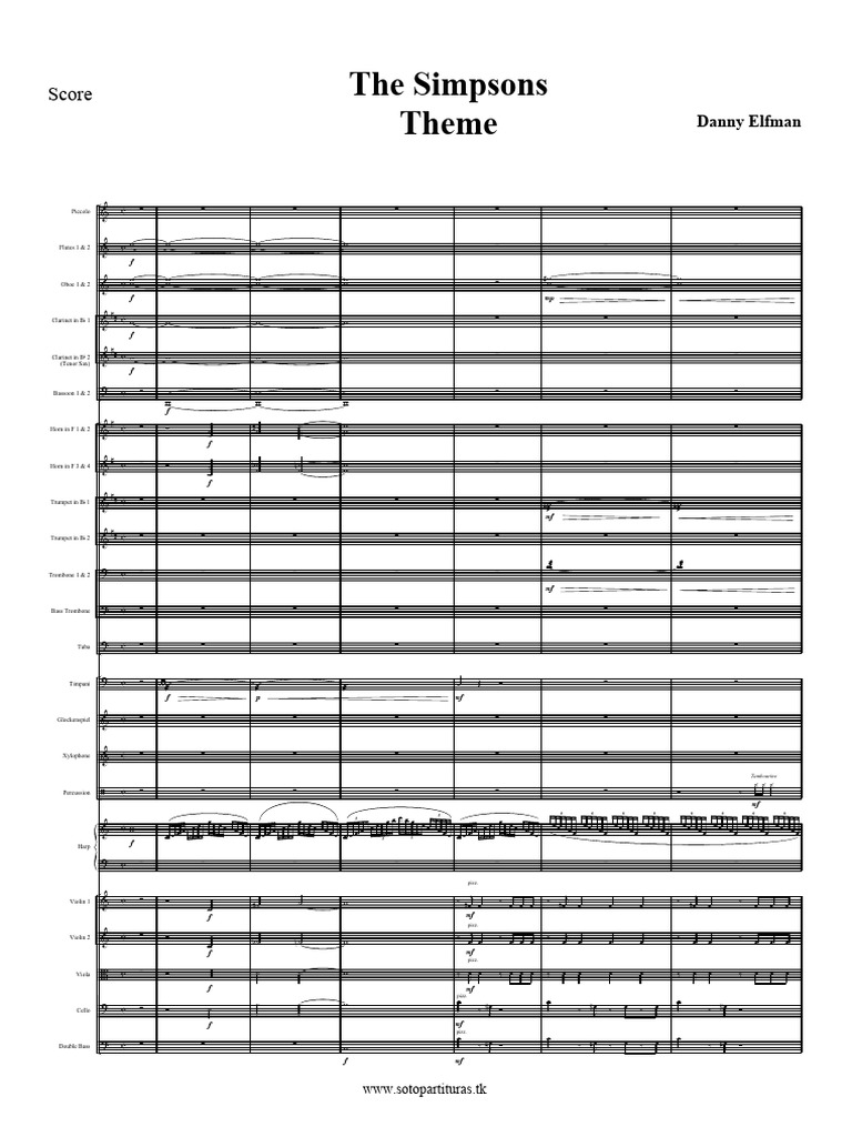 The Simpsons - 00 Full Score | PDF