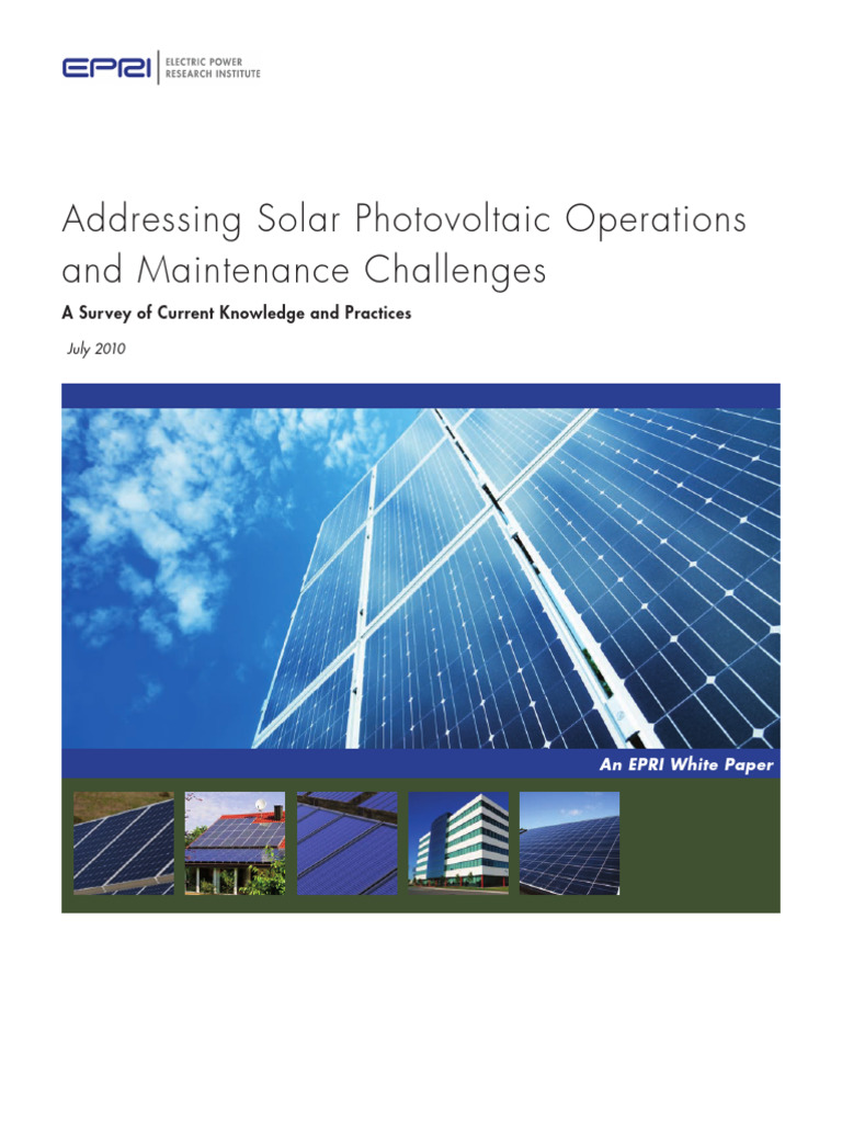 1021496AddressingPVOaMChallenges7-2010 1 | PDF | Photovoltaics ...