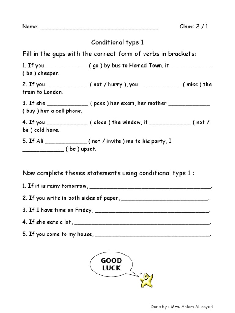 Conditional Sentences Practice | PDF | Language Arts & Discipline
