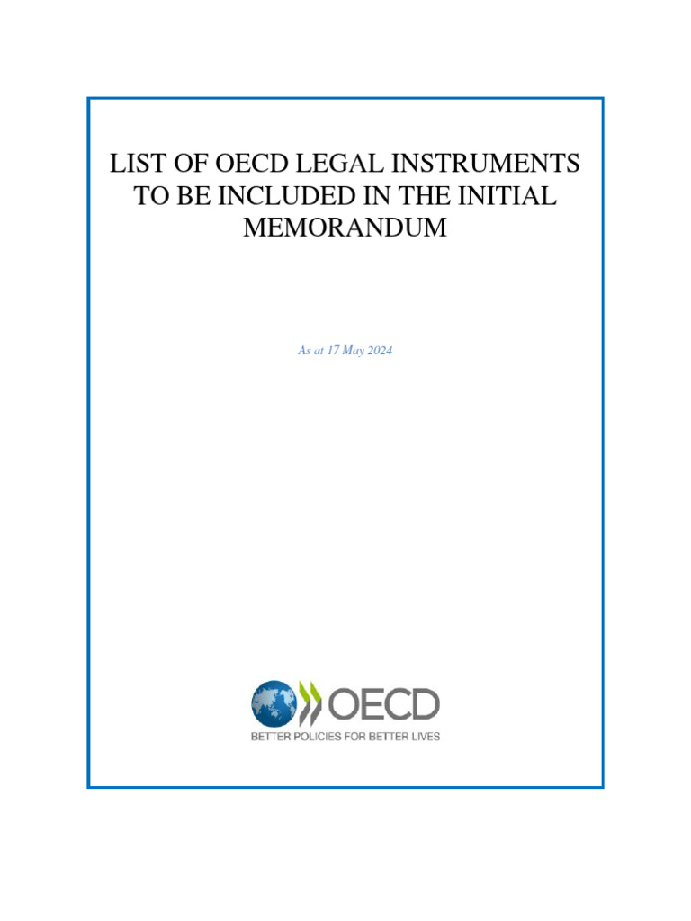 OECD Legal Instruments Overview | PDF | Computer Security | Security