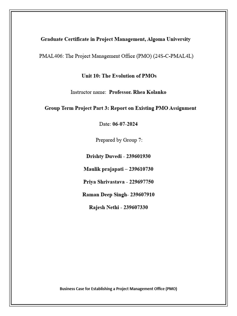 Revitalizing PMO for Project Efficiency | PDF | Project Management ...