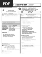 INQUIRY SHEET ////////////: Hyosung Corporation