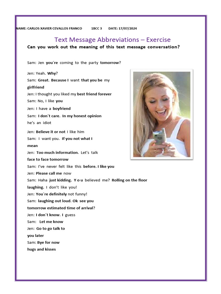Text Message Conversation Analysis | PDF | Mystery, Thriller & Crime ...