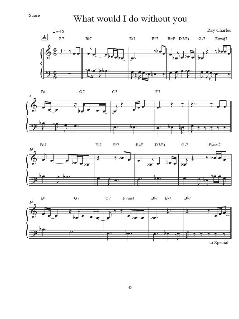 What Would I Do Lead Sheet - Score | PDF