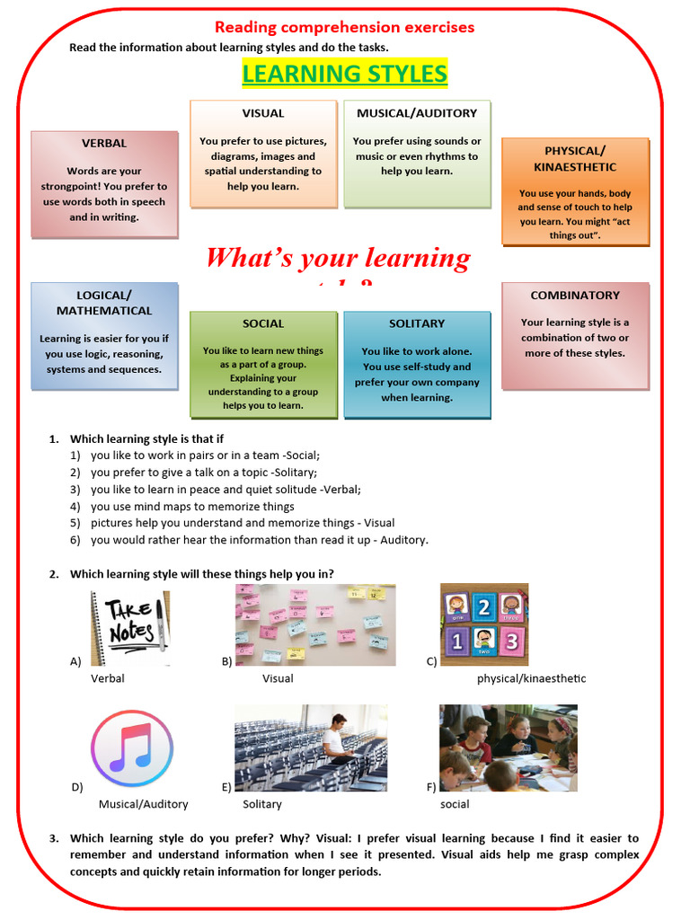 Understanding Learning Styles Guide | PDF | Learning Styles | Learning
