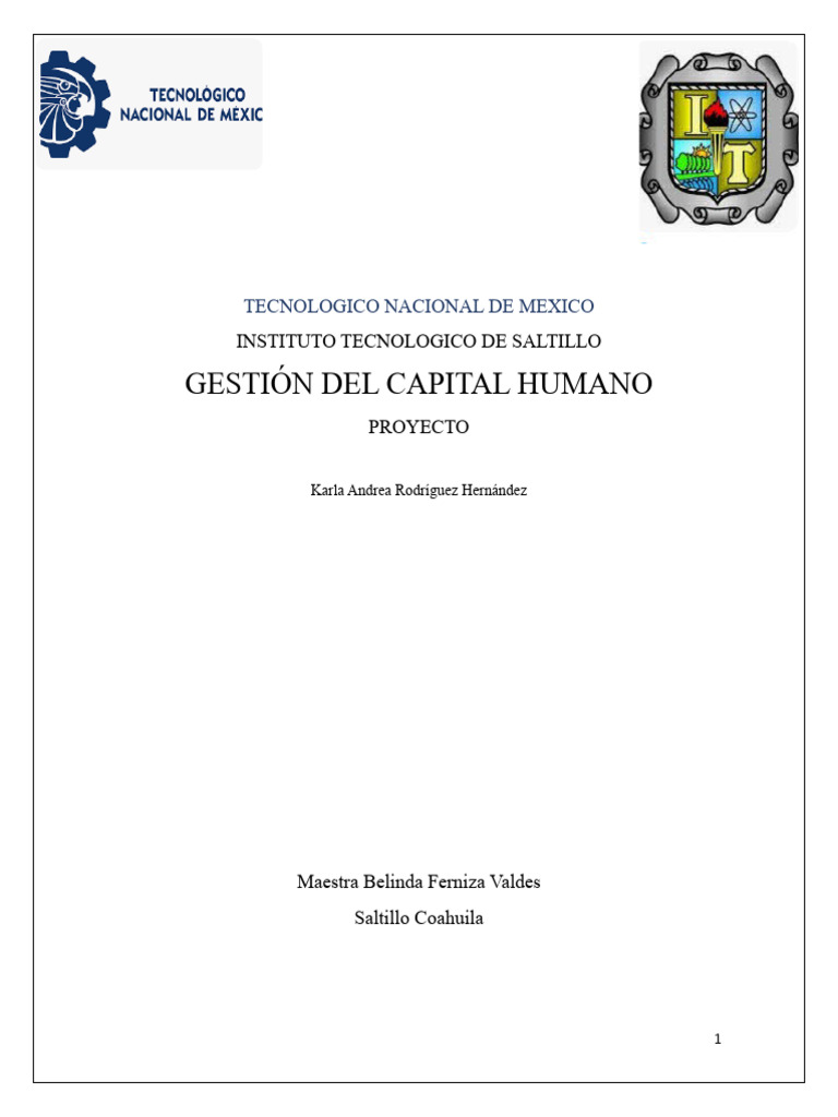 Gestion Del Capital Humano Andrea Pdf Gestión De Recursos Humanos