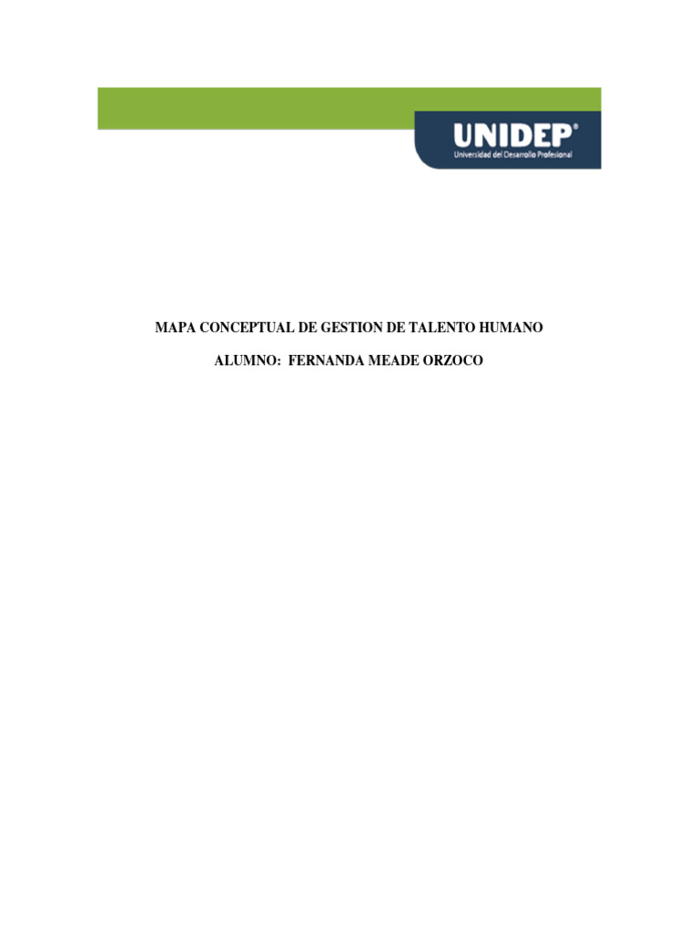 Mapa Conceptual de Gestion de Talento Humano | PDF | Gestión de
