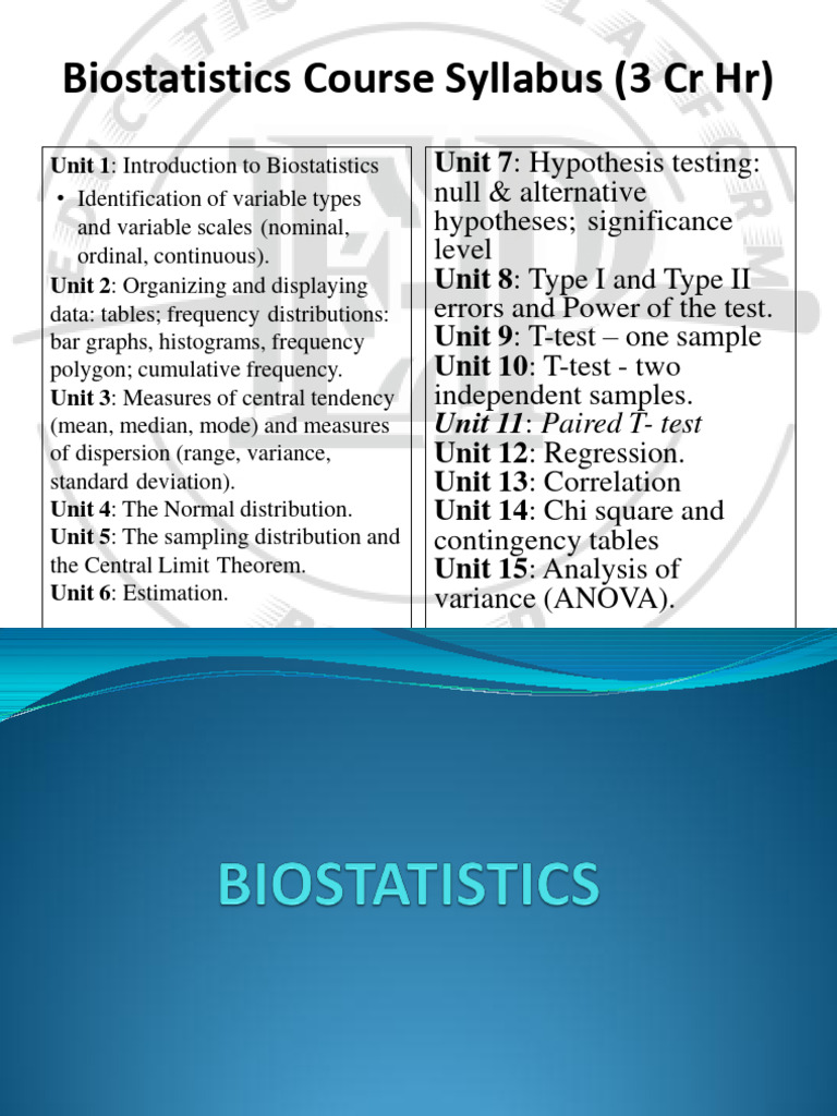 Biostatistics 6th Semester BSN Notes, Educational Platform | PDF ...