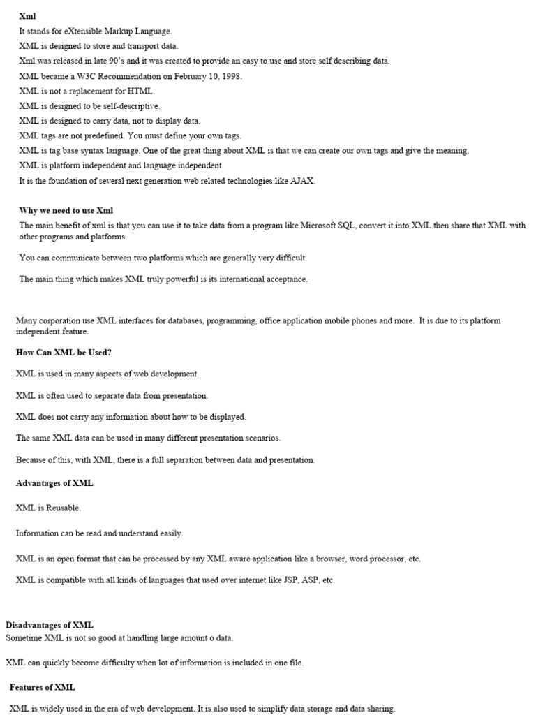 XML, Ajax and PHP | PDF | Ajax (Programming) | Xml