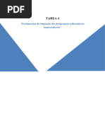 Evaluación de Impacto de Programas Educativos Innovadores