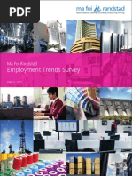 Employment Trends Survey-- MaFoi Consultancy 2011