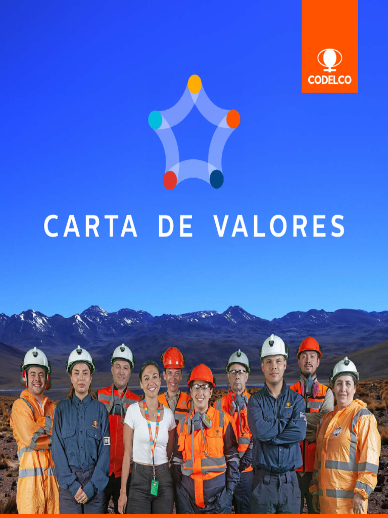 CARTA DE VALORES Codelco | PDF