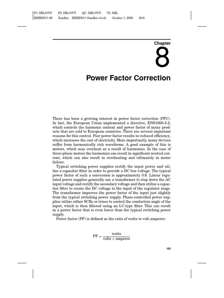 Power Factor Correction PDF Power Supply Rectifier