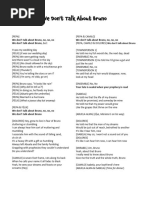 We Don't Talk About Bruno Lyrics | PDF