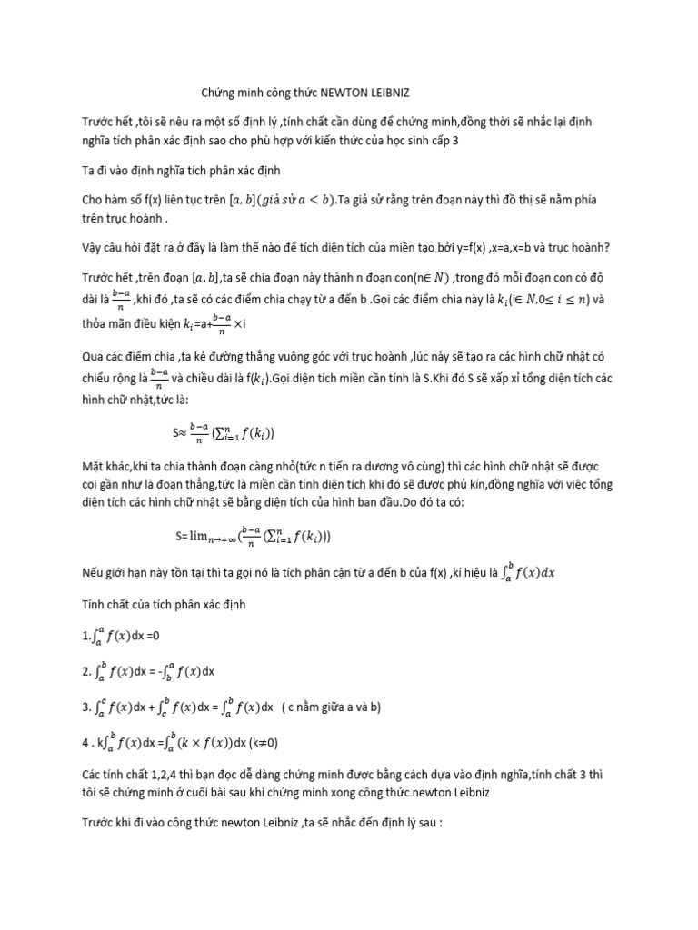 Ch ng minh c ng th c newton leibniz pdf