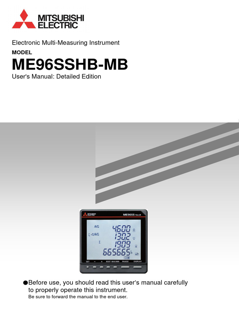 Me96Sshb-Mb: Electronic Multi-Measuring Instrument | PDF ...