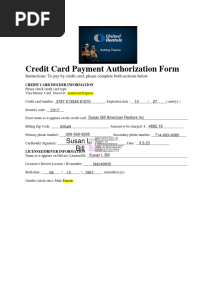 Credit Card Payment Authorization Form 3.3.22