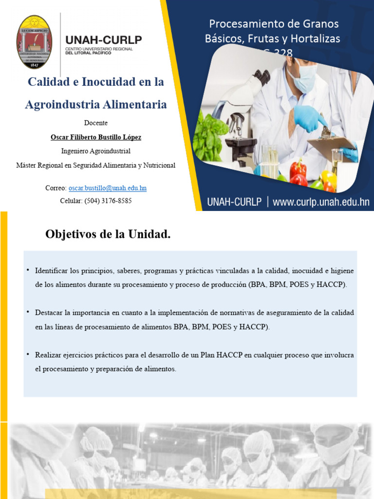 Inocuidad en La Agroindustria Alimentaria | PDF | Análisis de Riesgo y ...
