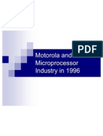 Motorola and Microprocessor Industry in 1996