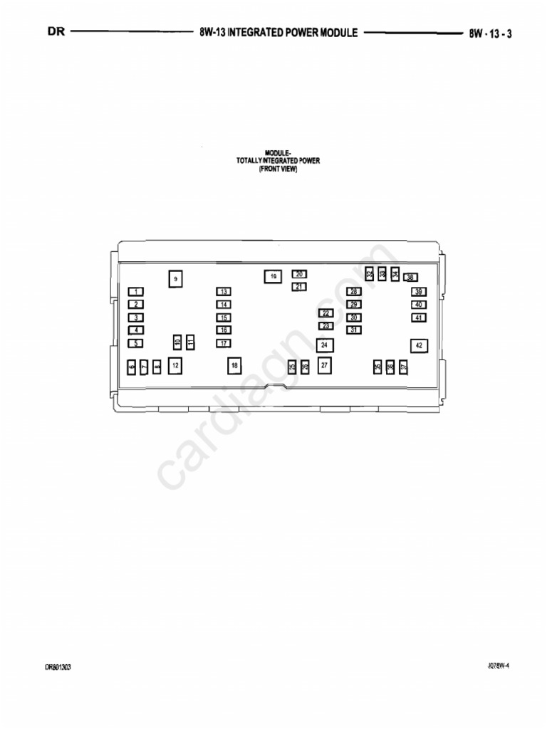 2008 Dodge Ram Totally Integrated Fuse Box Rear View2 | PDF