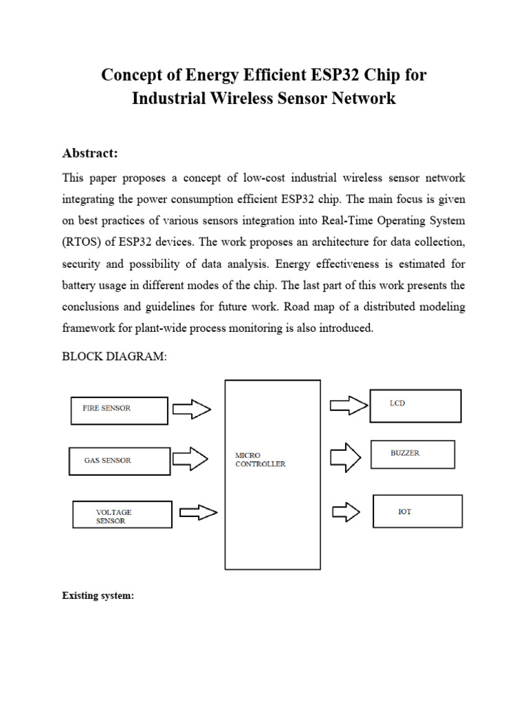 Energy Efficient ESP32 for Industrial Sensors | PDF | Science ...