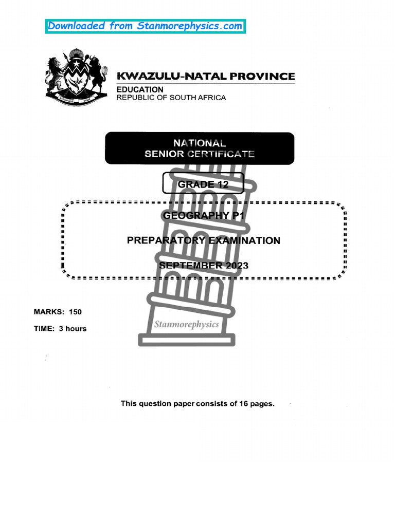 GEOGRAPHY GRADE 12 NOTES 2023 PDF DOWNLOAD SOUTH AFRICA visual data 2