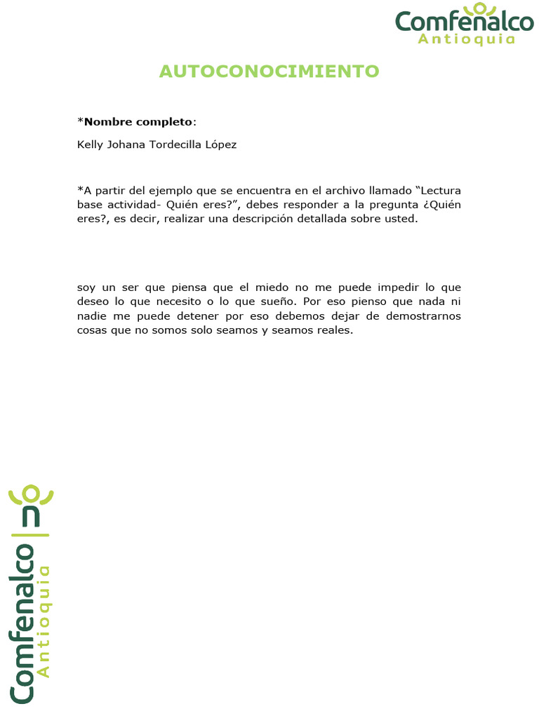 Autoconocimiento Pdf