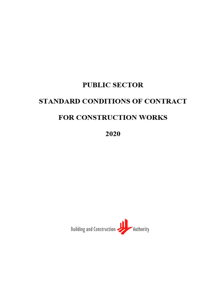 Public Sector Construction Contract 2020 | PDF | Indemnity | Employment