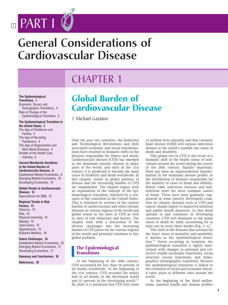 Braunwald 7 - Chapter01 - General Considerations | PDF | Cardiovascular ...