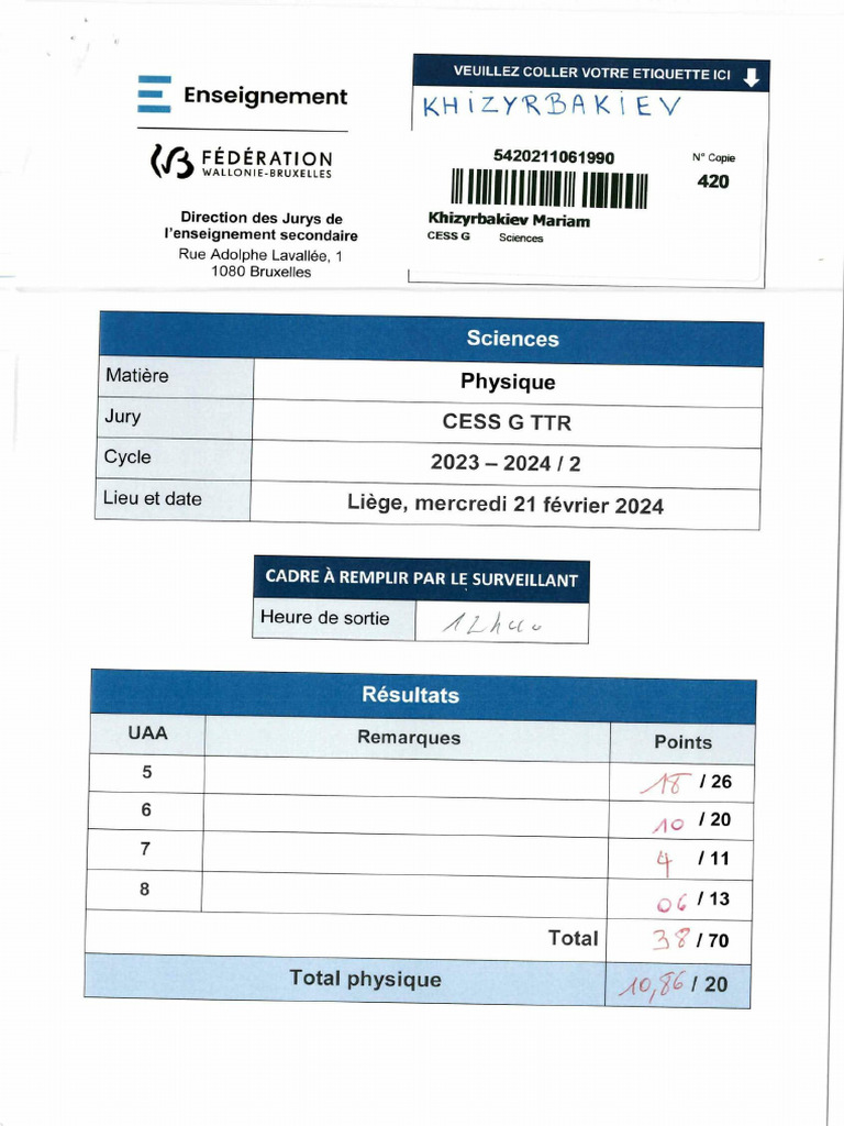 CESS GTTR - Physique - Corrige - 2023-2024 2 | PDF