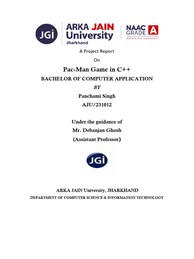 Pac-Man Gam | PDF | Computer Programming | C++