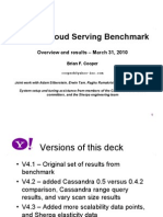 Yahoo! Cloud Serving Benchmark: Overview and Results - March 31, 2010