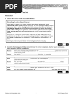 Unit 3 Progress Test B Solutions | PDF | Blue | Color