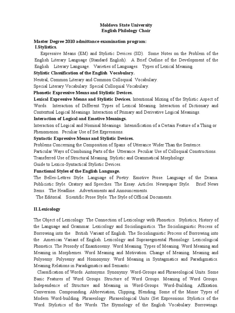 Filologie Engleza | PDF | English Language | Morphology (Linguistics)