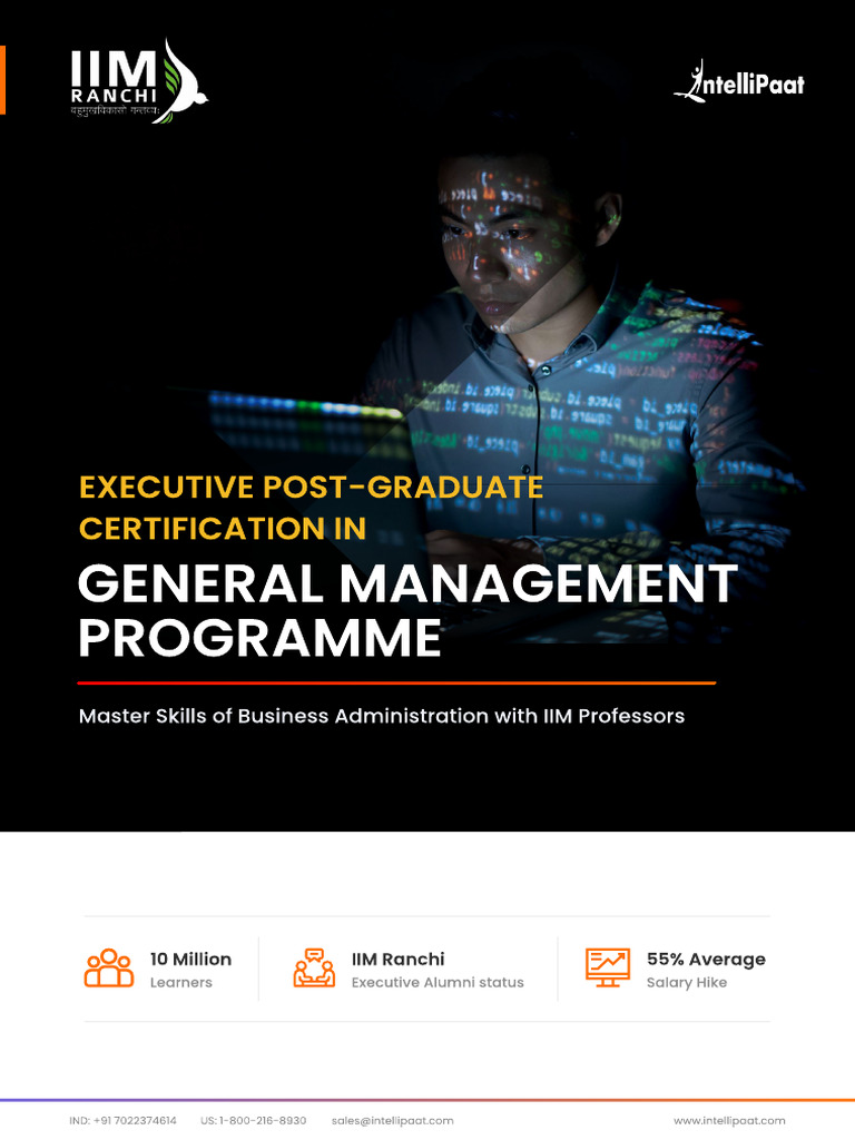 IIM Ranchi Executive General Management Program | PDF | Strategic ...