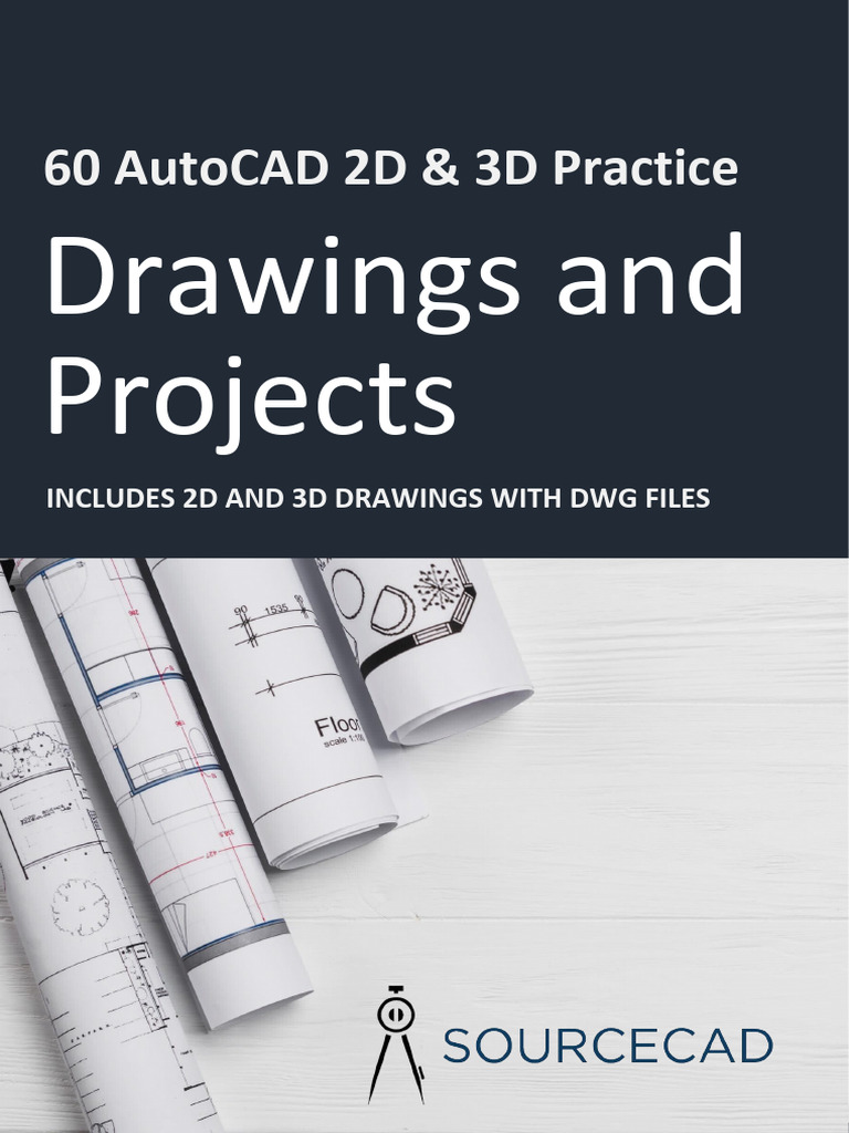AutoCAD 2D & 3D Practice Drawings | PDF | Autodesk