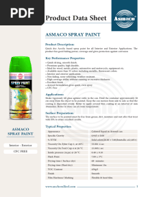 Spray Paint ASMACO - MSDS
