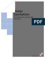 Water Sanitation:: Contemporary Issues and Solutions