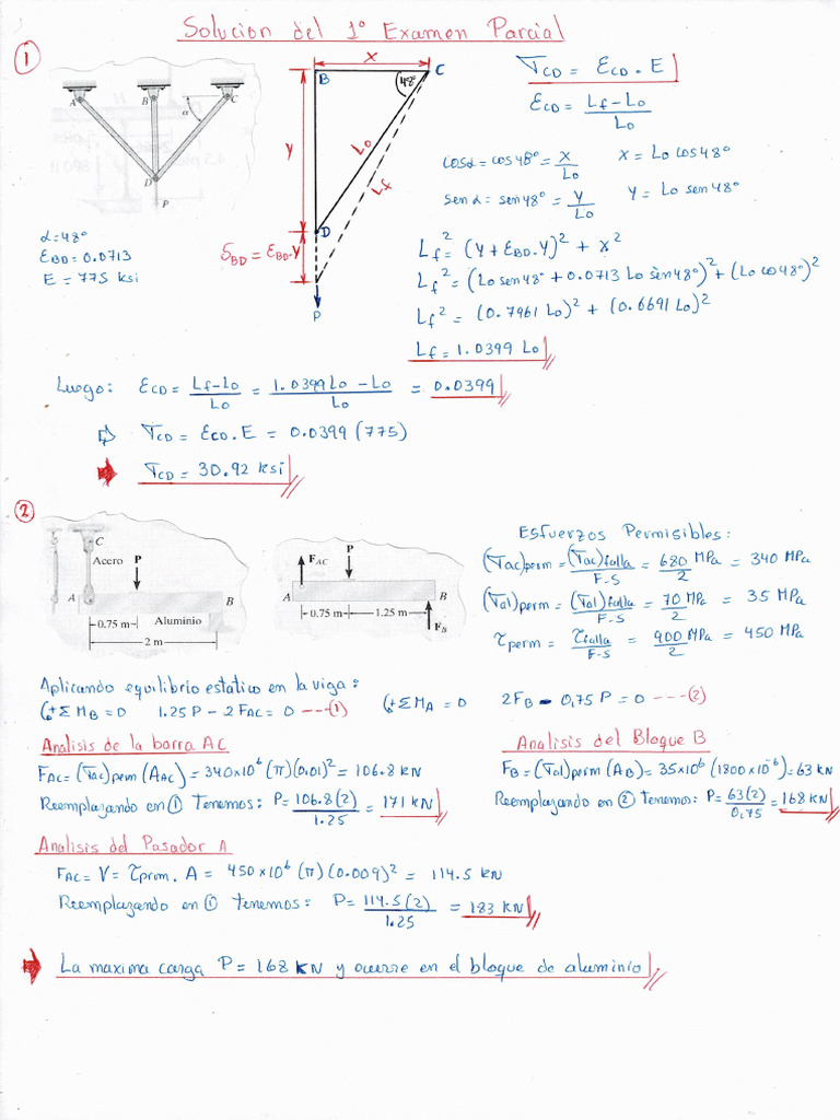 Solucion Del 1 Examen | PDF