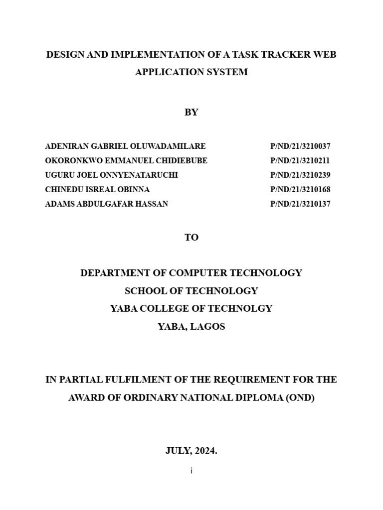 Task tracker final1 pdf software testing usability