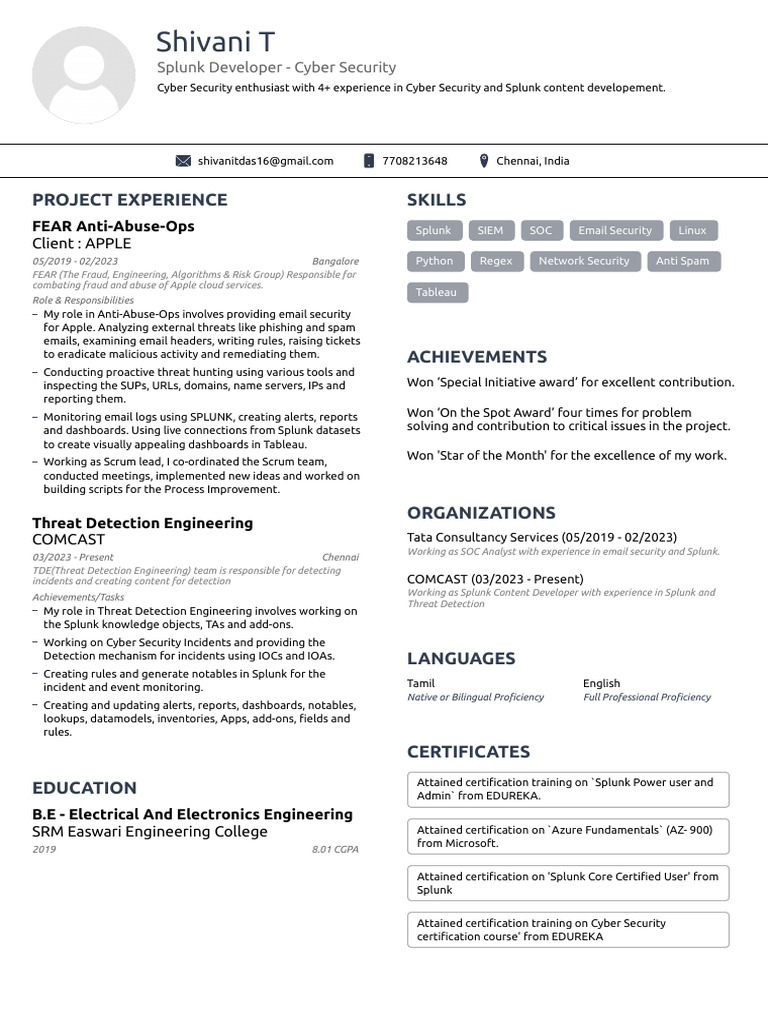 Splunk Developer in Cyber Security | PDF | Security | Computer Security
